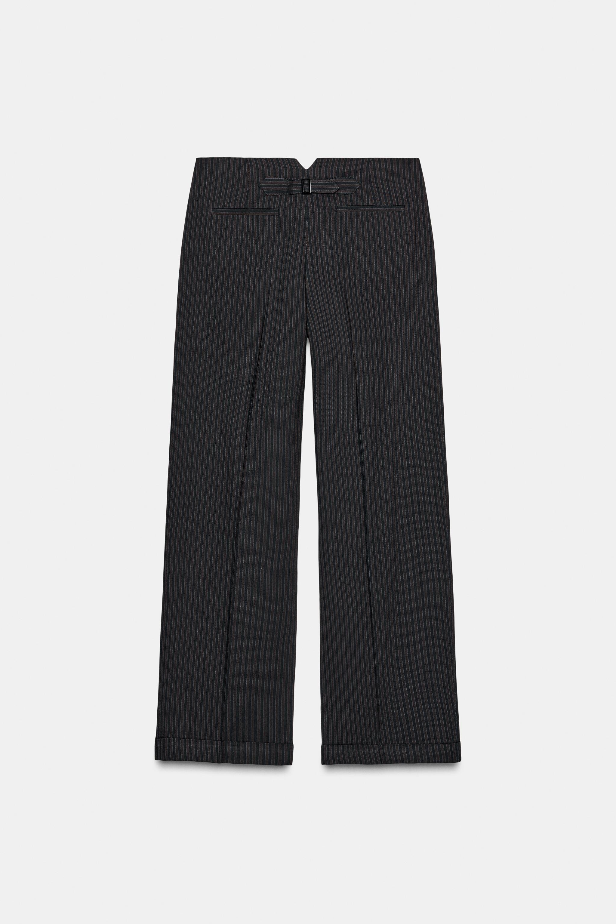 ZW COLLECTION PINSTRIPED PLEATED PANTS