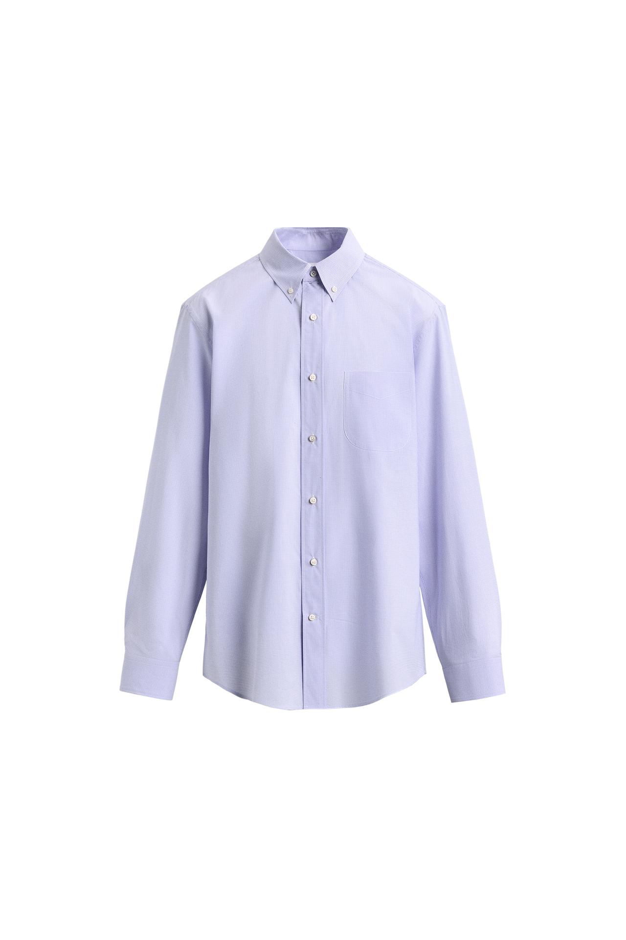 Рубашка классического кроя в клетку