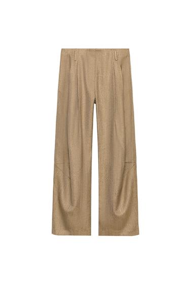ZW COLLECTION BALLOON PANTS — Mid-camel 1