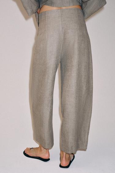 ZW COLLECTION BALLOON TROUSERS - Grey marl by Zara - Image 2