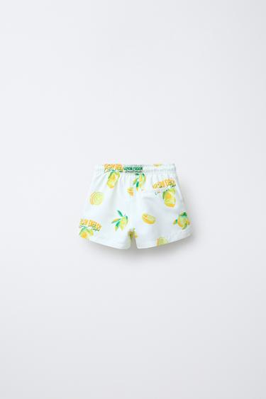 2-6 YEARS/ REGULAR LEMON PRINT SWIM SHORTS - Sand by Zara - Image 1