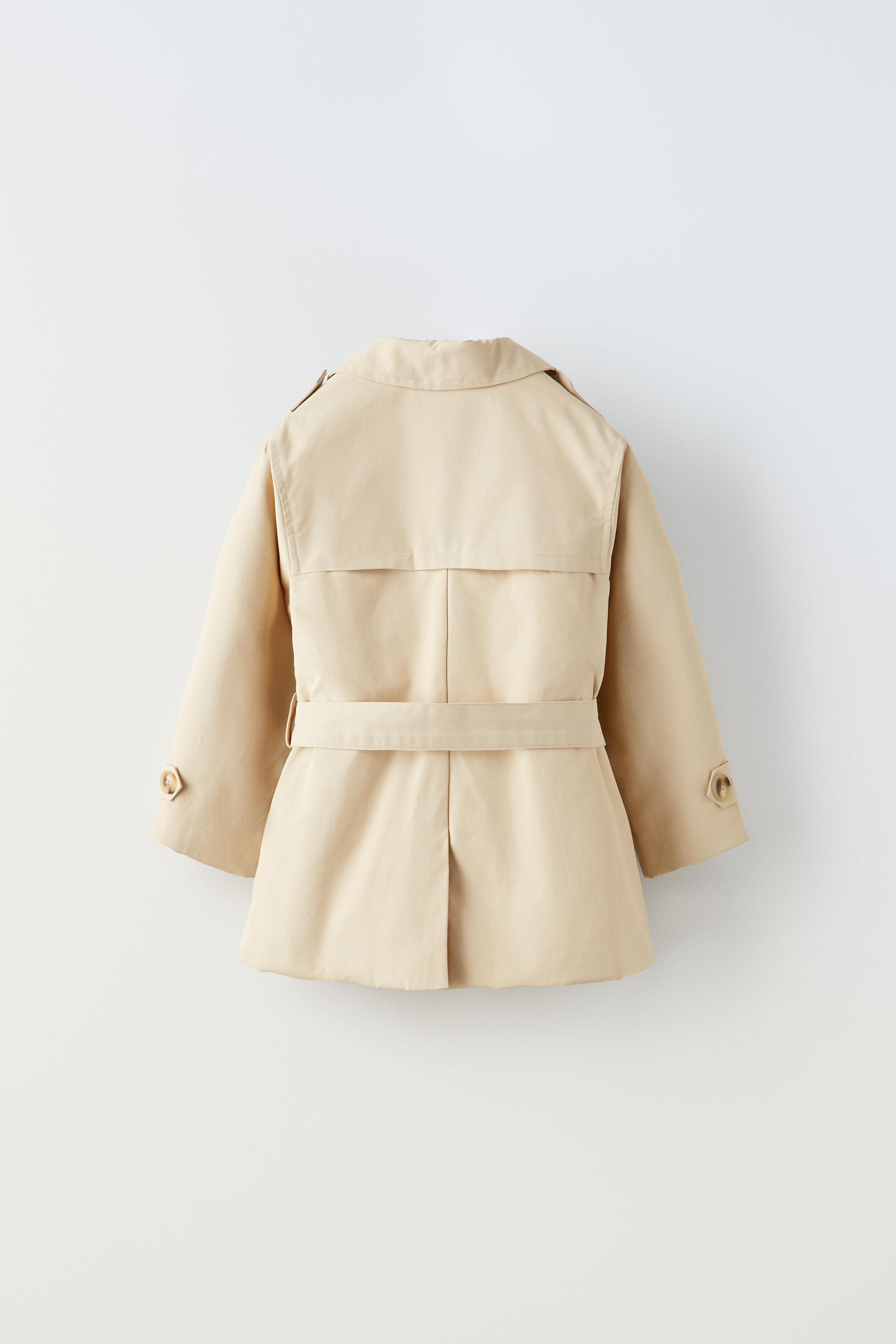 QUILTED BELTED TRENCH Sand ZARA United States