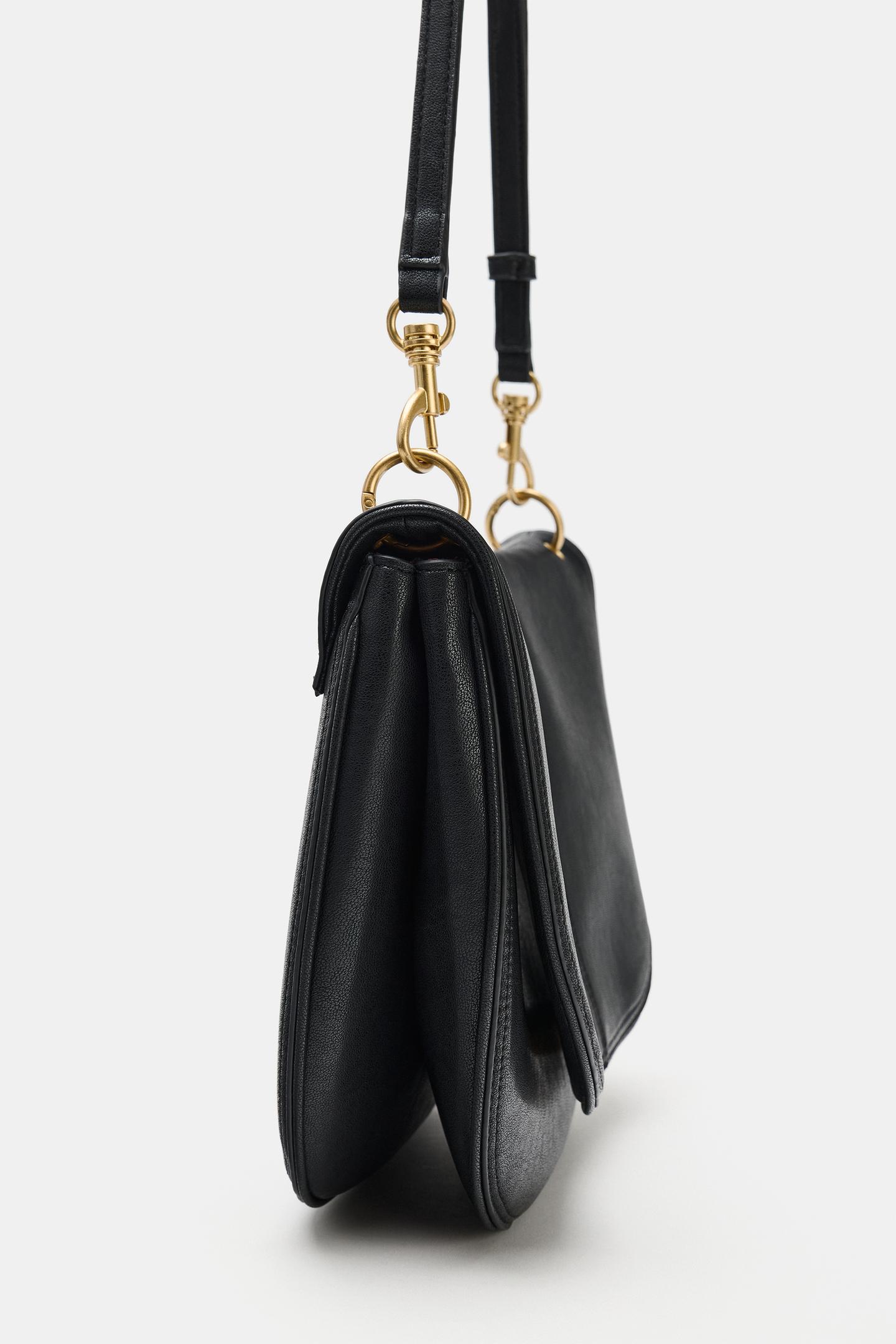 Сумка Zara Soft Crossbody, цвет: Чёрный — фото 3