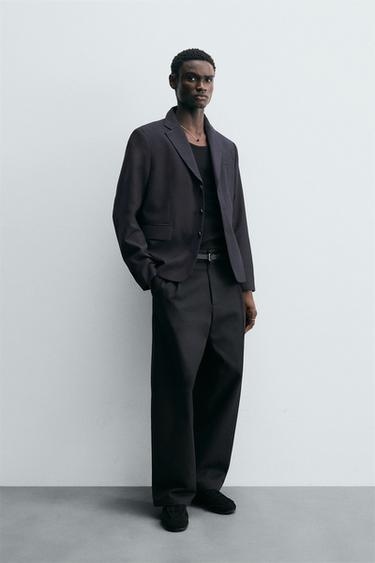 BLAZER DE TERNO LIMITED EDITION - Azul-marinho da Zara - Imagem 0
