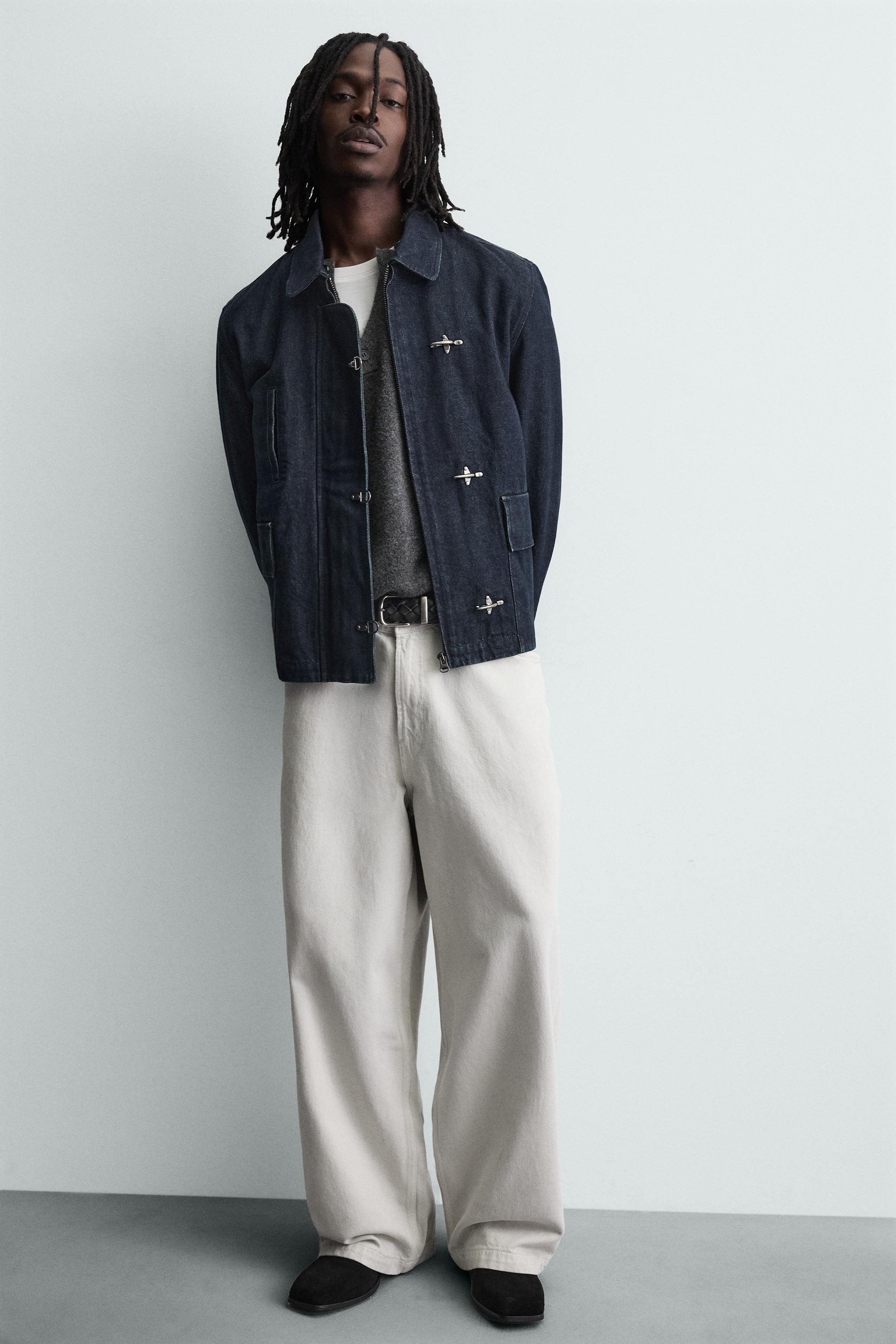 DENIM FIREMAN CLASP JACKET