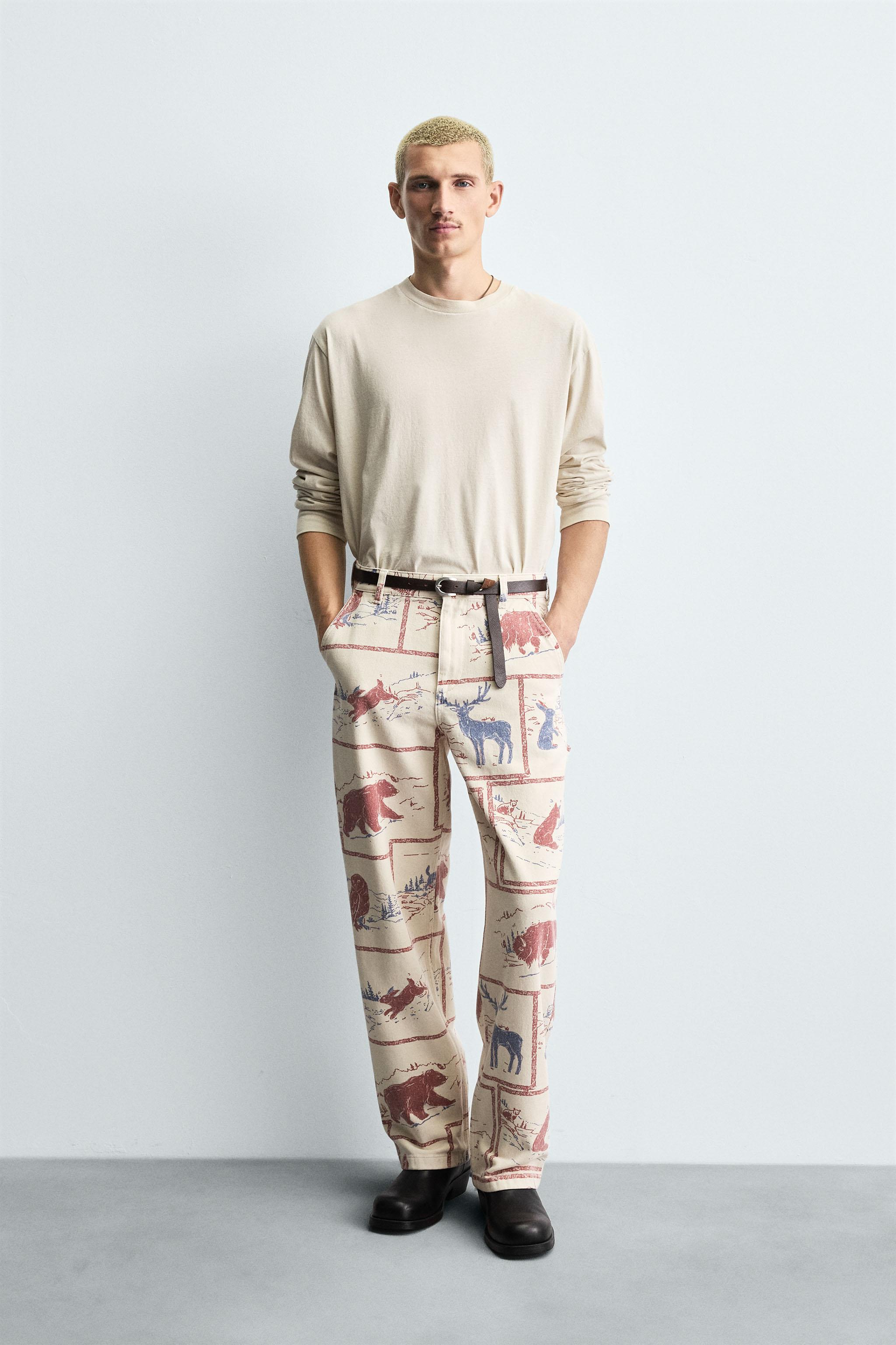 COMIC PRINT PANTS 028 ZARA United States - Main Image