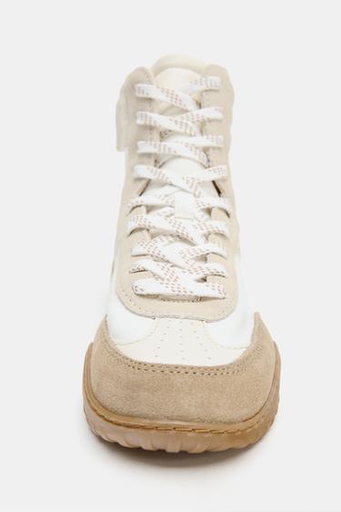 BASKETS MONTANTES - Blanc écru de Zara - Image 4