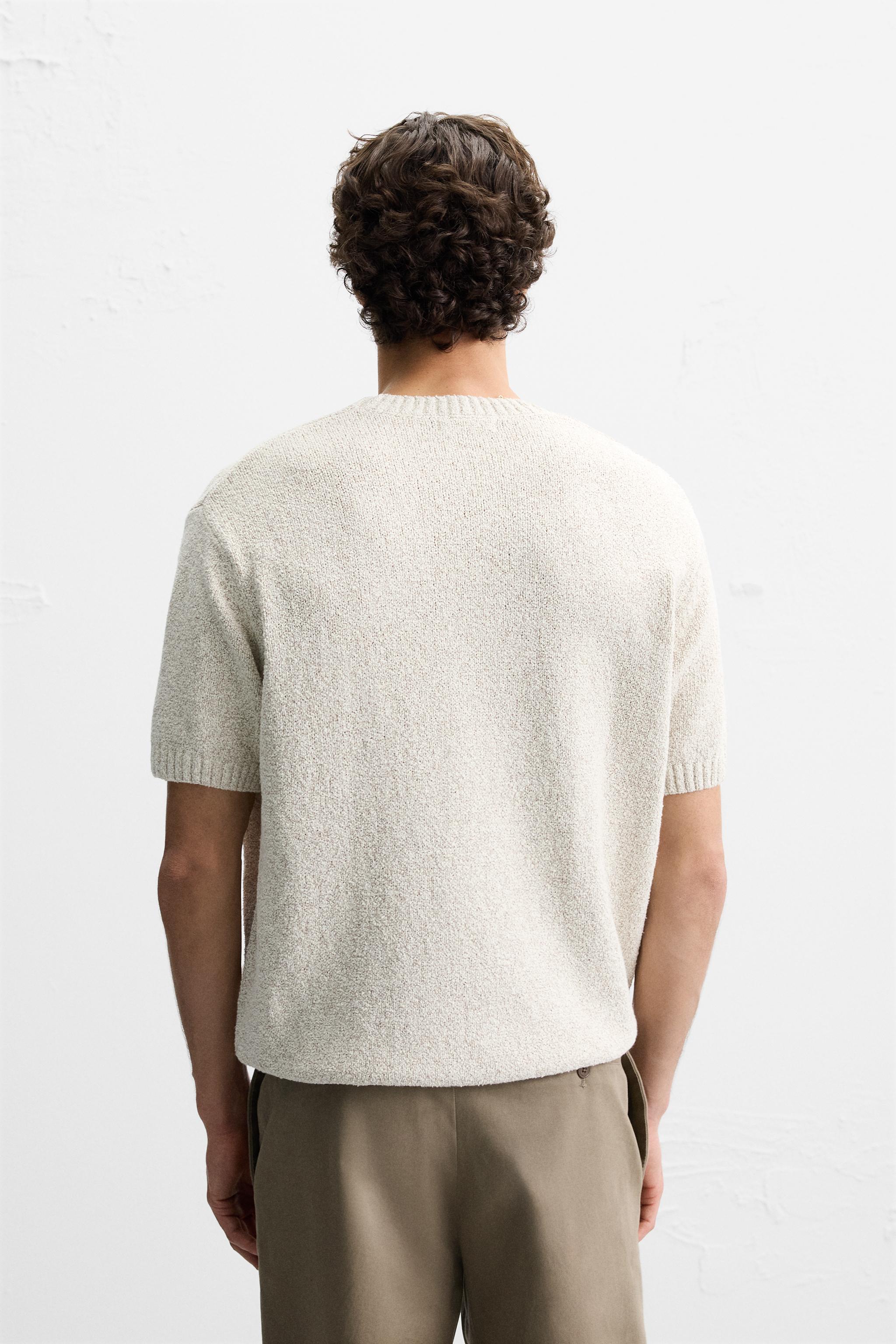 Tシャツ・カットソー TRILLION Washable boucle collar short sleeve knit CURRENT NA MUSINSA | TRILLION Washable boucle collar short-sleeved