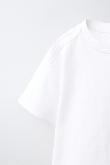 T-SHIRT UNI - Blanc de Zara - Image 2