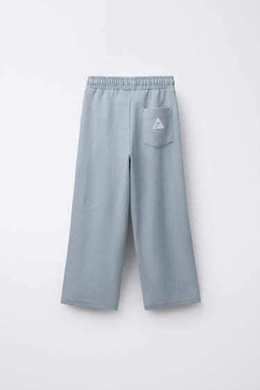 ENSEMBLE INTERLOCK PIQUÉ POLO ET PANTALON - Gris perle de Zara - Image 4