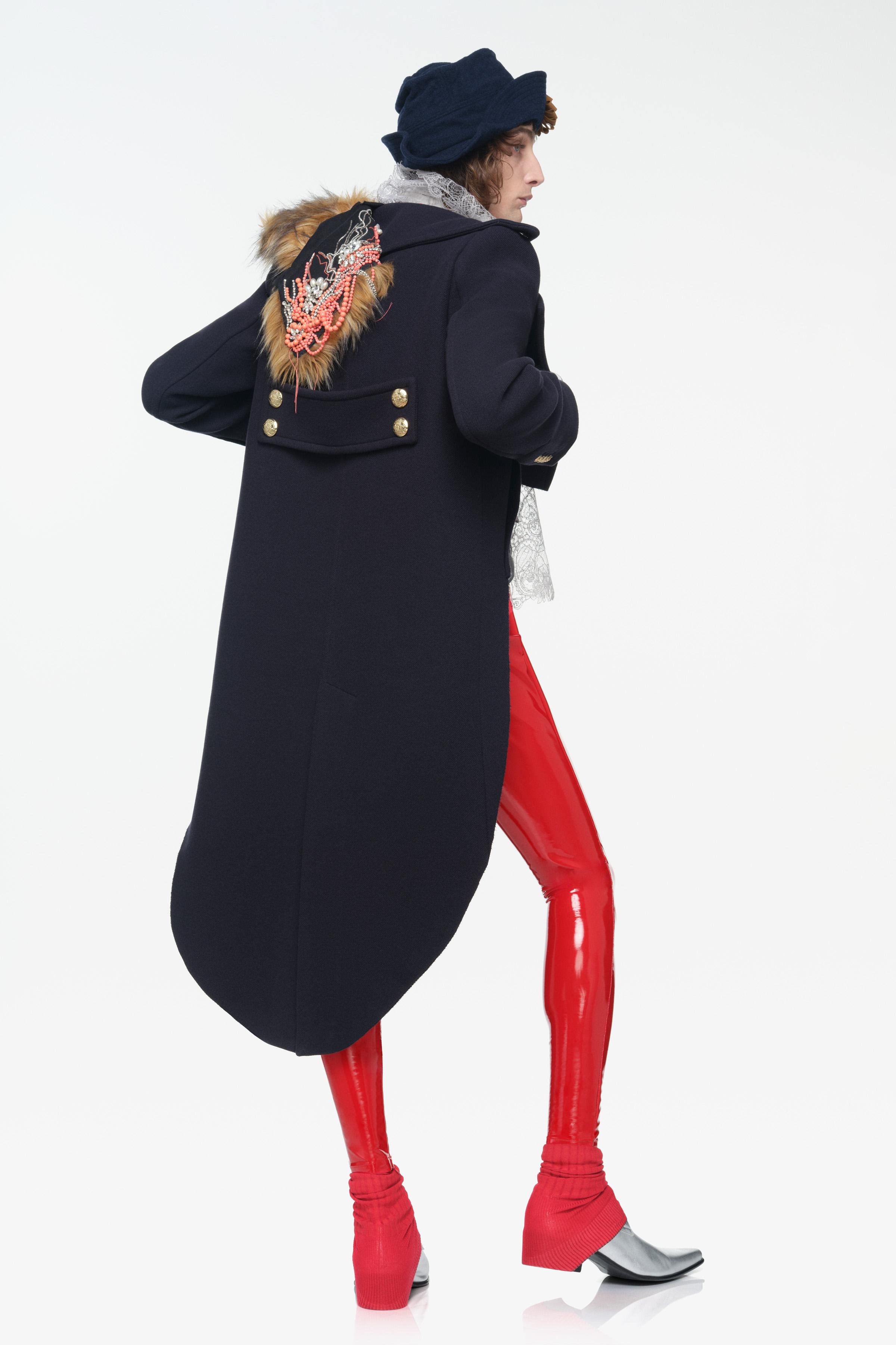LIMITED EDITION アシンメトリーウールコート - ブルー | ZARA Japan
