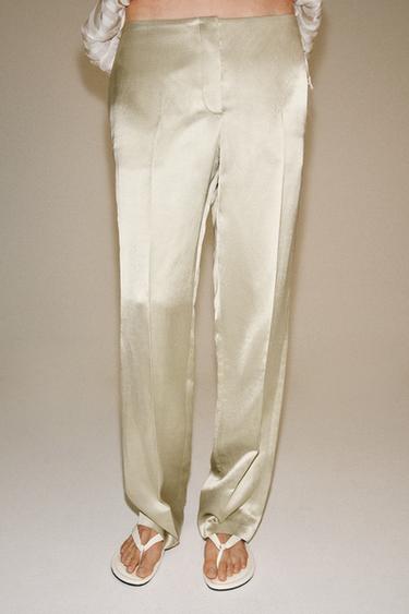 PANTALON DROIT EN LIN ZW COLLECTION - Pierre de Zara - Image 1