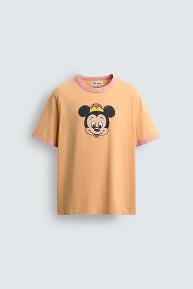 ÁO PHÔNG MORTY HARRY LAMBERT FOR ZARA X DISNEY - Màu vàng mù tạt từ Zara