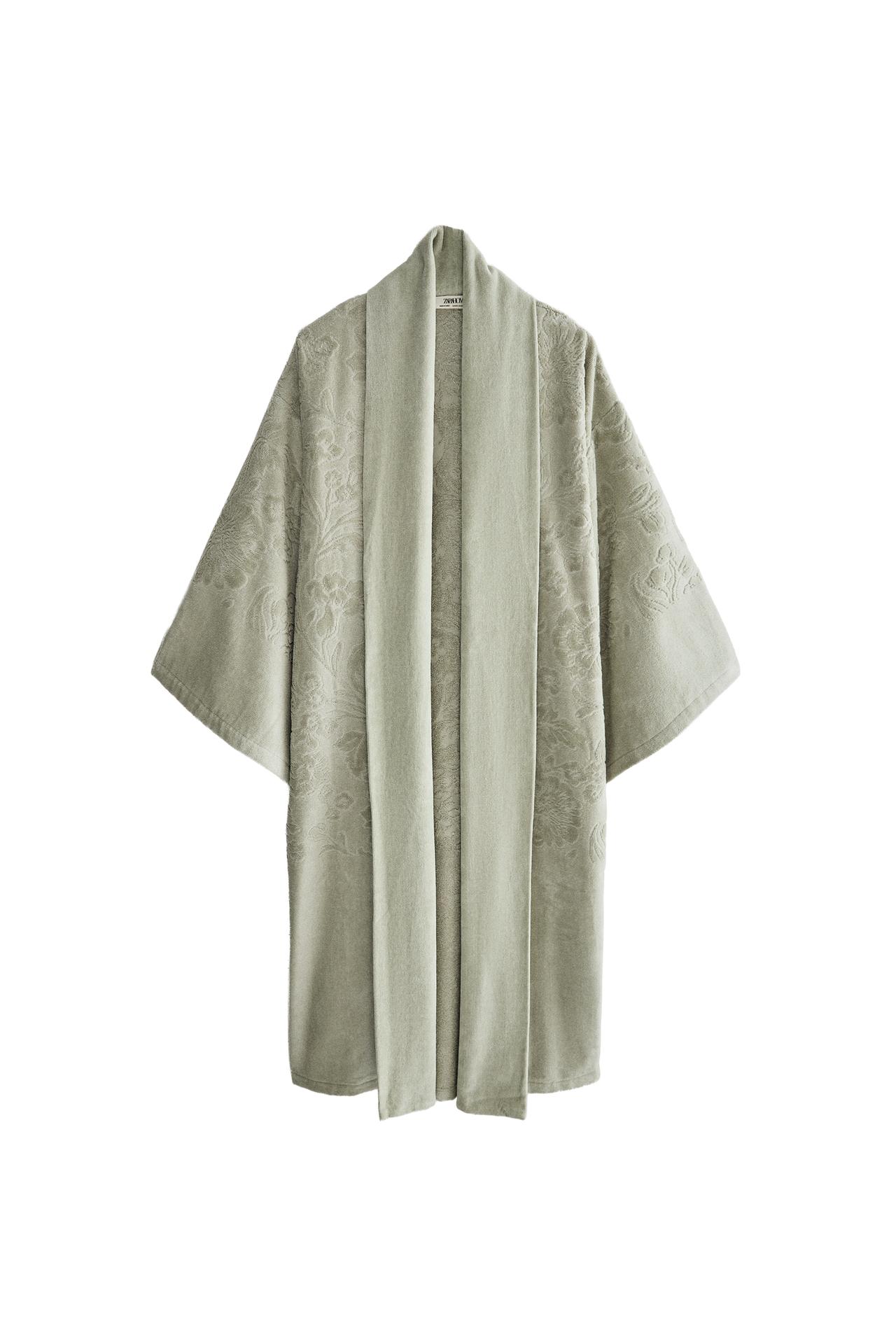 FLORAL JACQUARD DRESSING GOWN