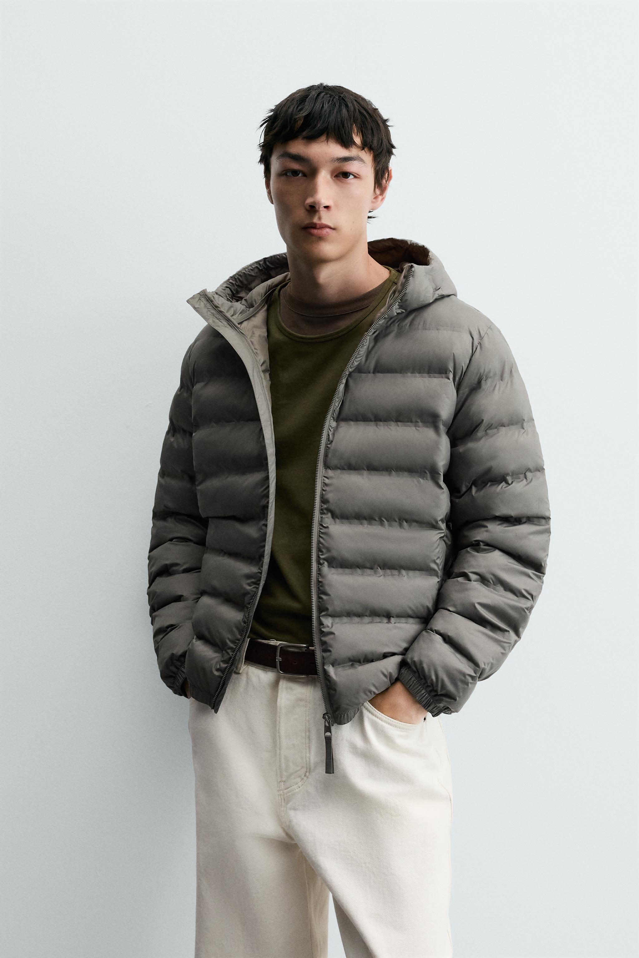 軽量撥水加工パフジャケット - ダーク グレー | ZARA Japan / 日本