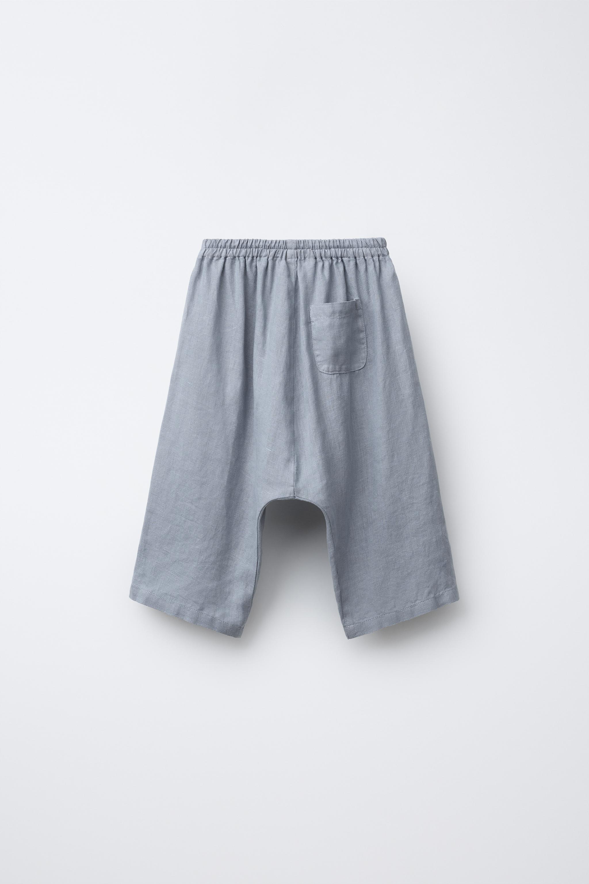 PANTALON LARGE 100 % LIN