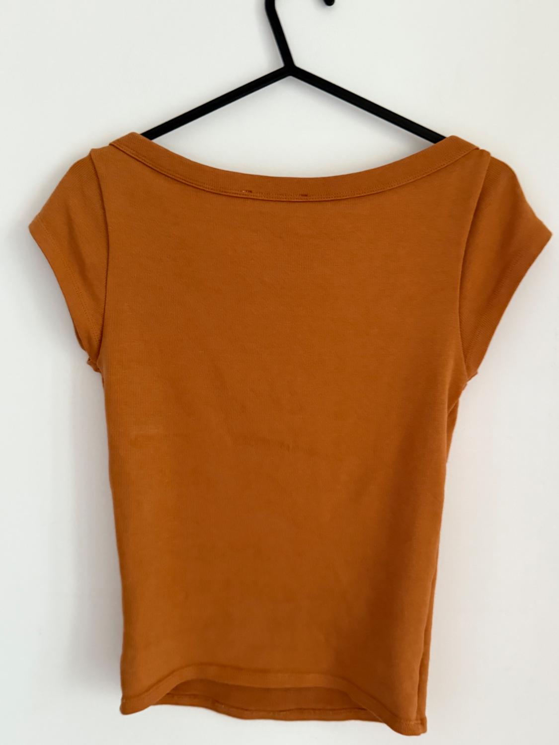 RIBBED BOAT NECK TOP - Image 2