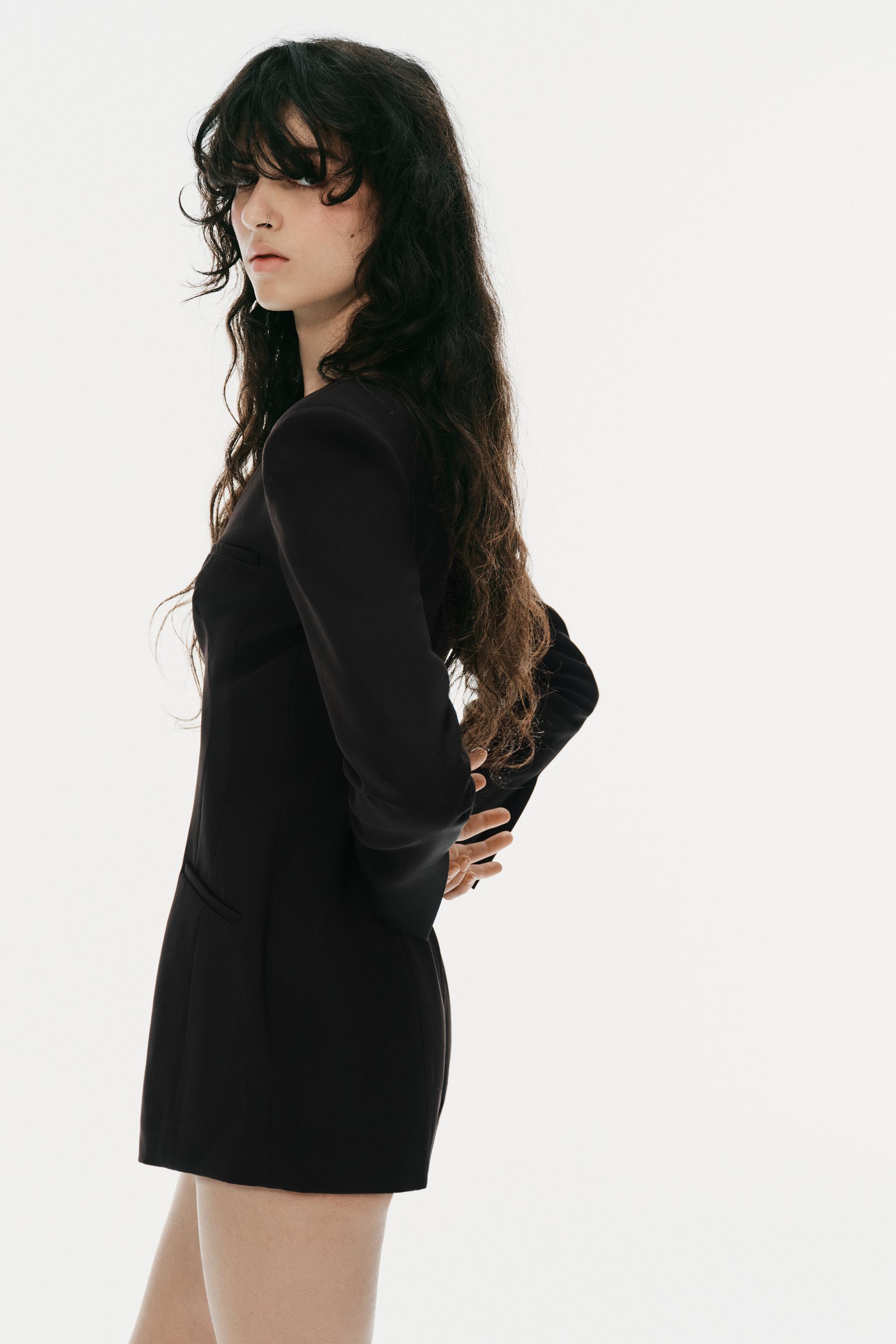 Женские комбинезоны Zara SHOULDER PAD ROMPER — фото 3