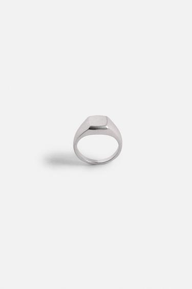 SIGNET RING - Silver by Zara - Image 3
