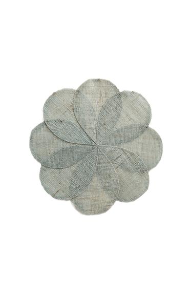 Zara RAMIE FLOWER PLACEMAT - Blue / Green