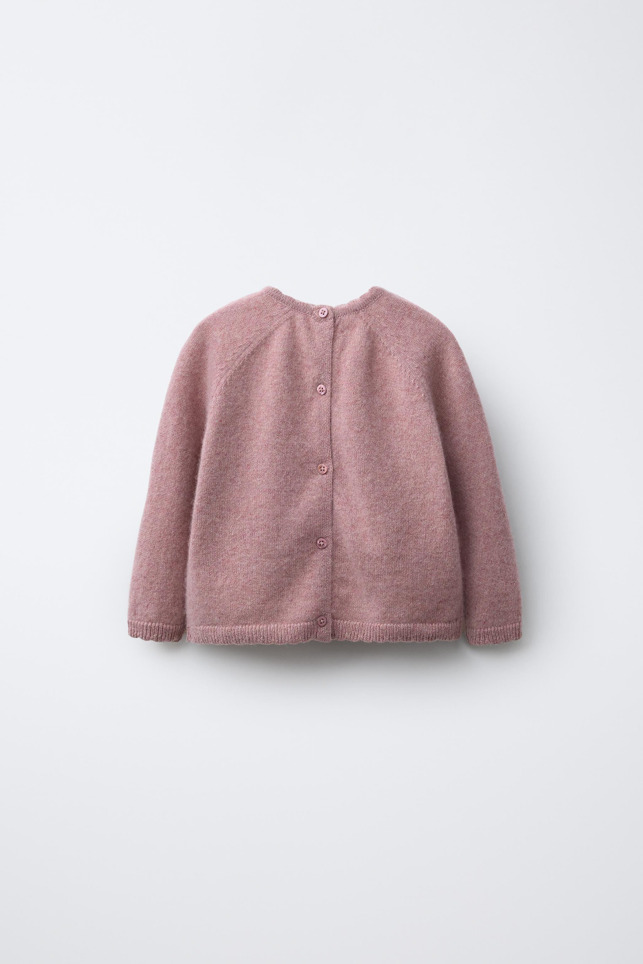 Fuzzy Cardigan Zara Ladies Knitwear 100% CASHMERE SWEATER Light