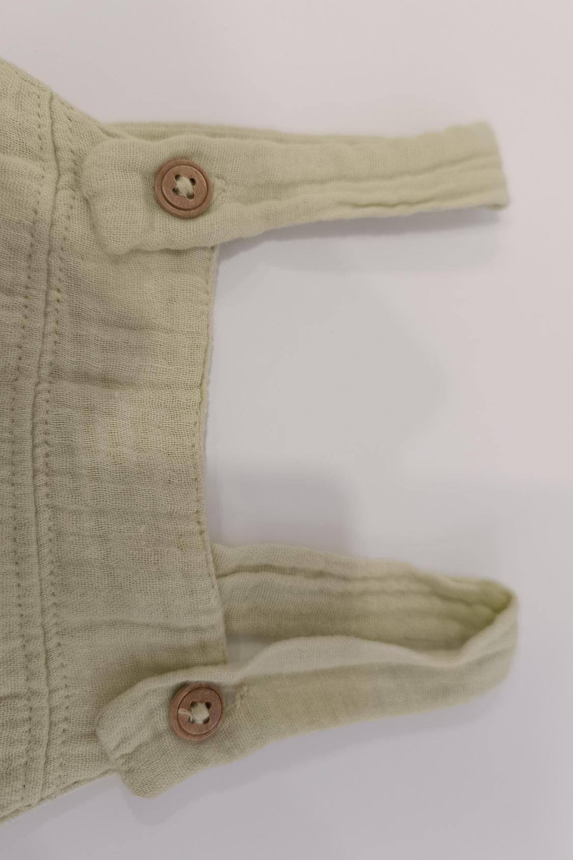 CREPE SHORT DUNGAREES - Image 2