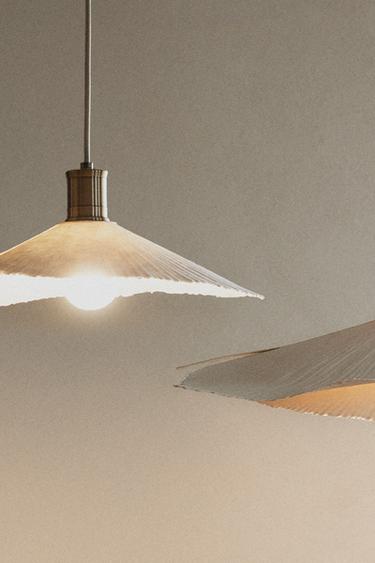 Zara MEDIUM PENDANT LAMP - Oyster-white