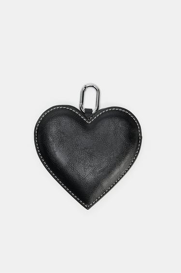 HEART CHARM - Black by Zara
