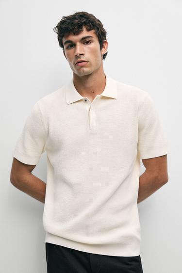 100% cotton short sleeve polo shirt — Ecru 2