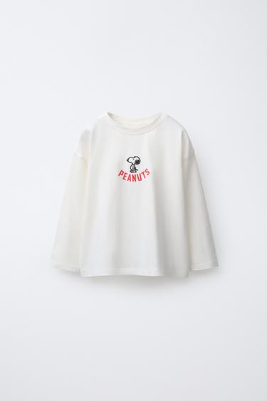 CAMISETA BORDADO SNOOPY PEANUTS™ - Crudo de Zara