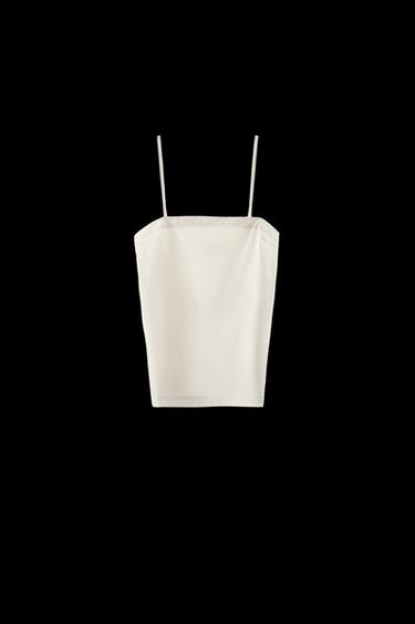 TOP COMBINADO ORGANZA - Hielo de Zara - Imagen 0
