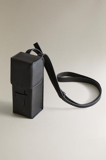 LEATHER LOMOMATIC CAMERA CASE - Brown by Zara - Image 1