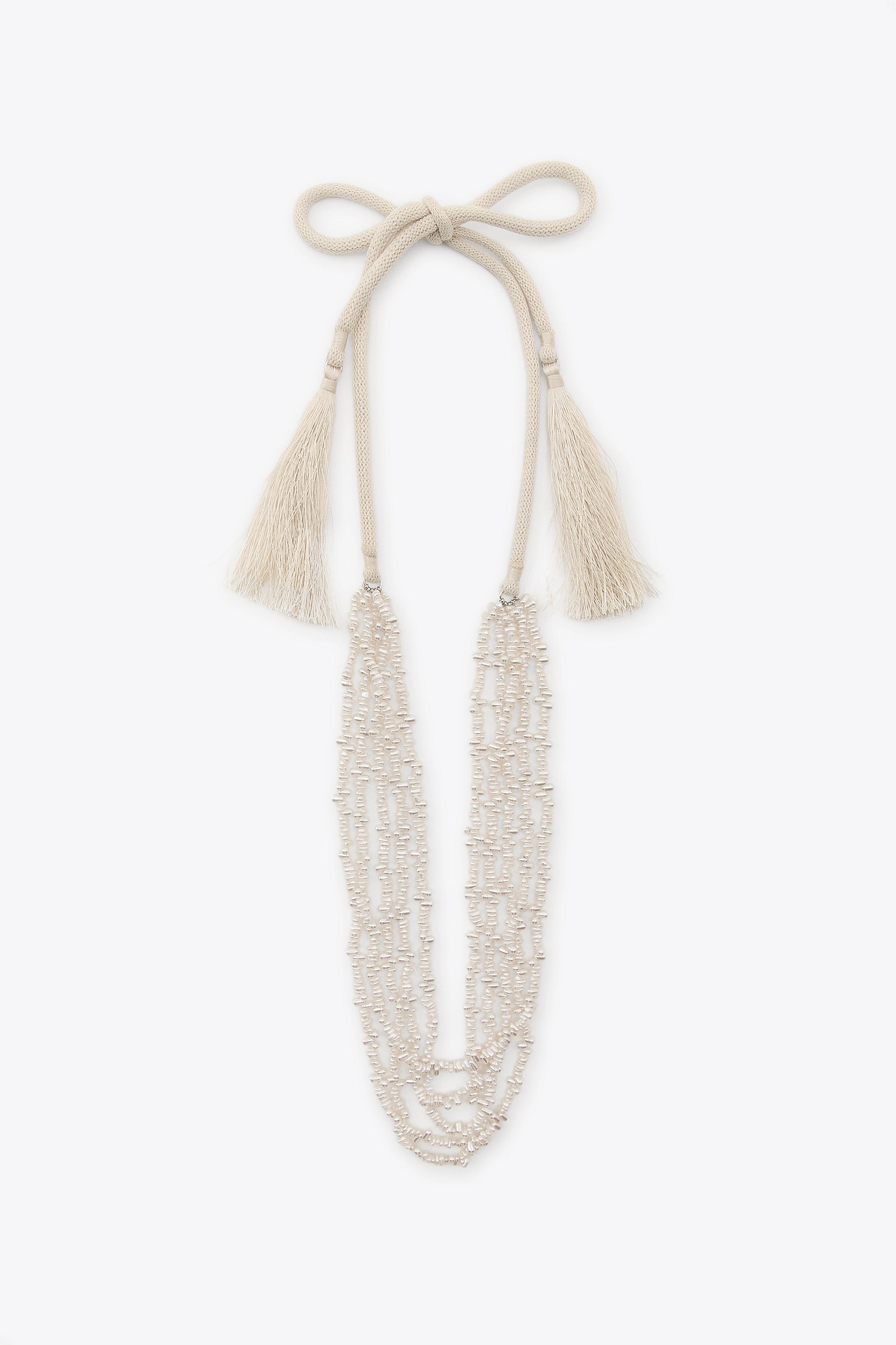 LOT DE 2 COLLIERS FANTAISIE PERLES