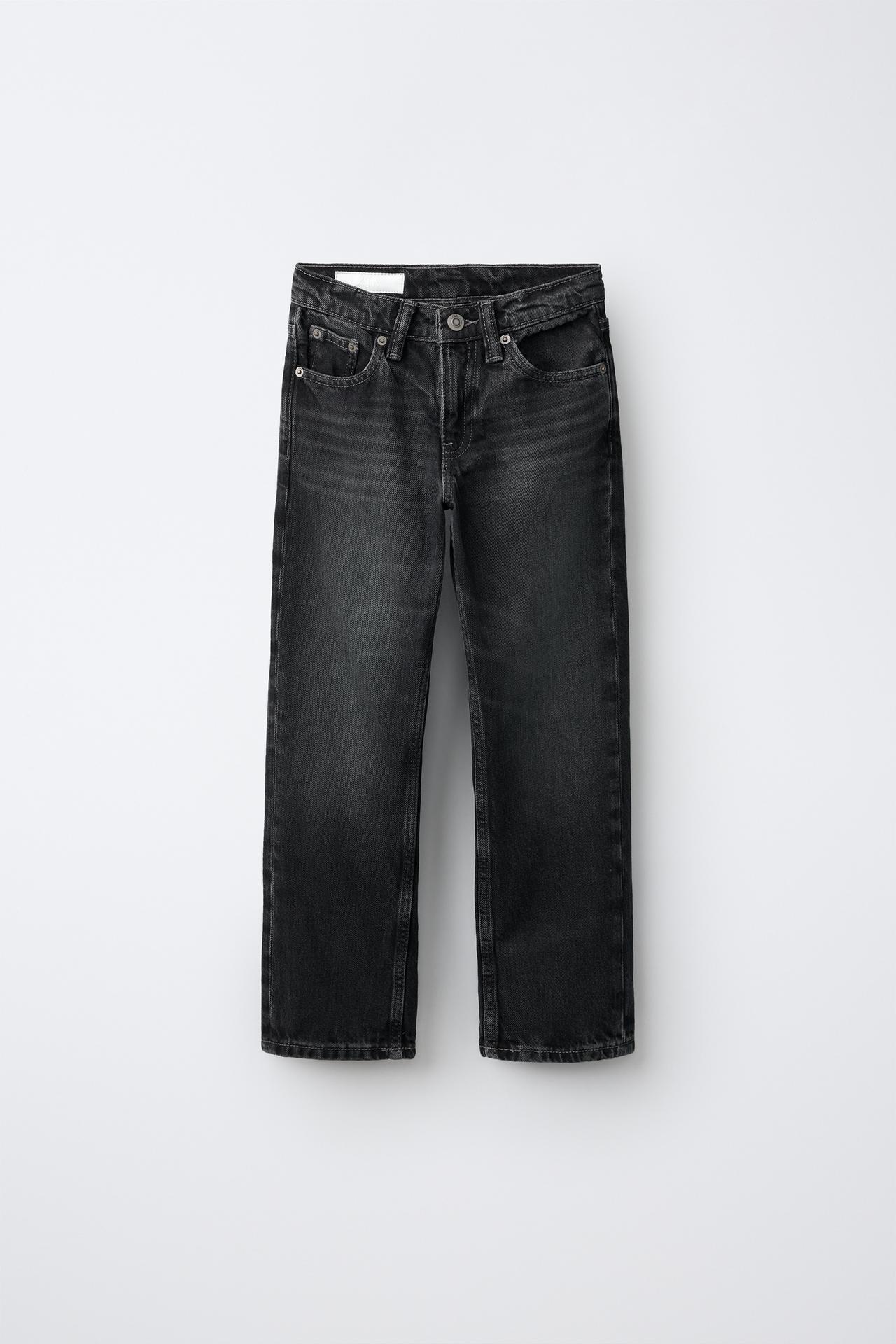 STRAIGHT JEANS — Black