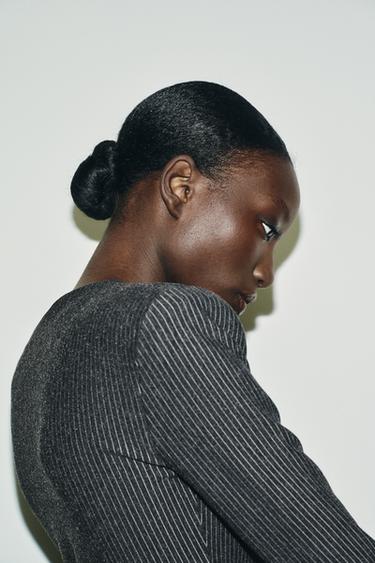 TOP À ÉPAULETTES À RAYURES DIPLOMATE - Rayures de Zara - Image 4