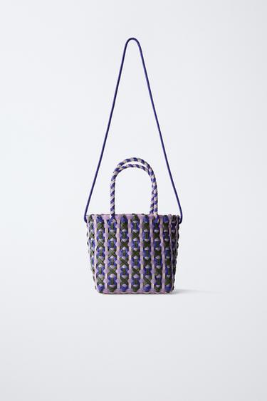 CESTA TRENZADA - Morado de Zara