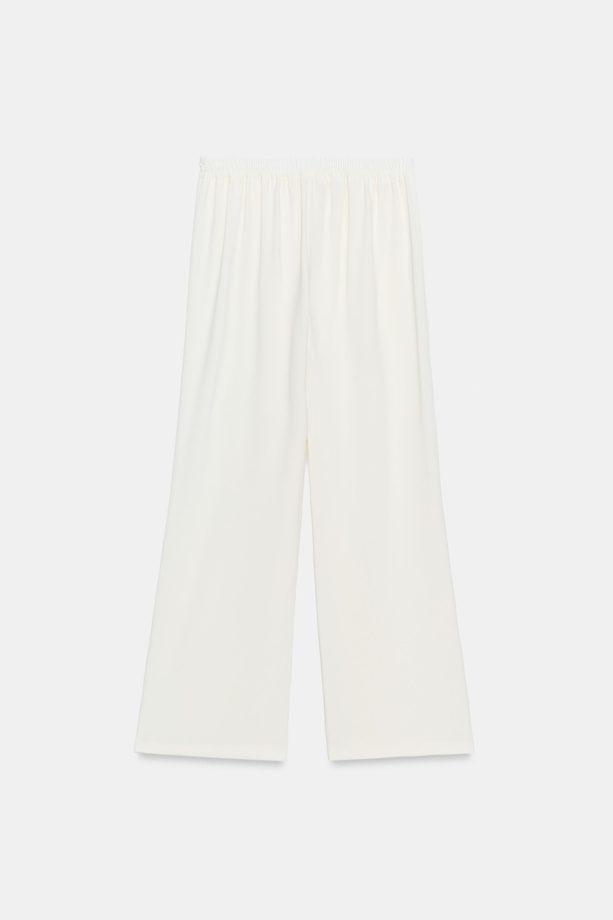 Женские брюки Zara CROSSOVER WRAP PANTS — фото 8