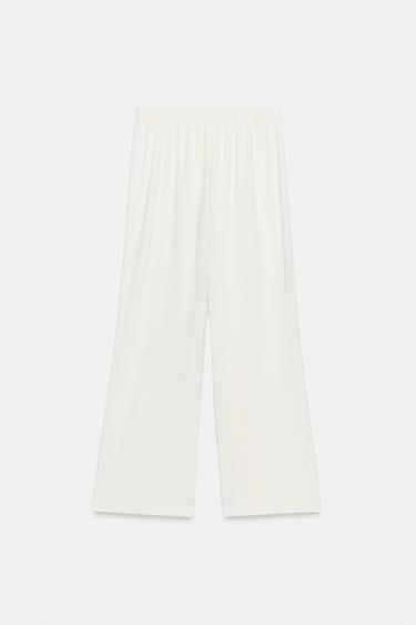 WRAPOVER SARONG TROUSERS - Oyster-white by Zara - Image 7