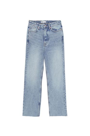 HI-RISE STRAIGHT-LEG JEANS
