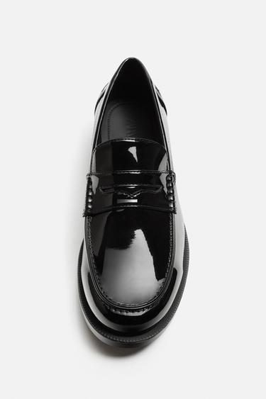 MOCASSINS VERNIS MASQUE - Noir de Zara - Image 2