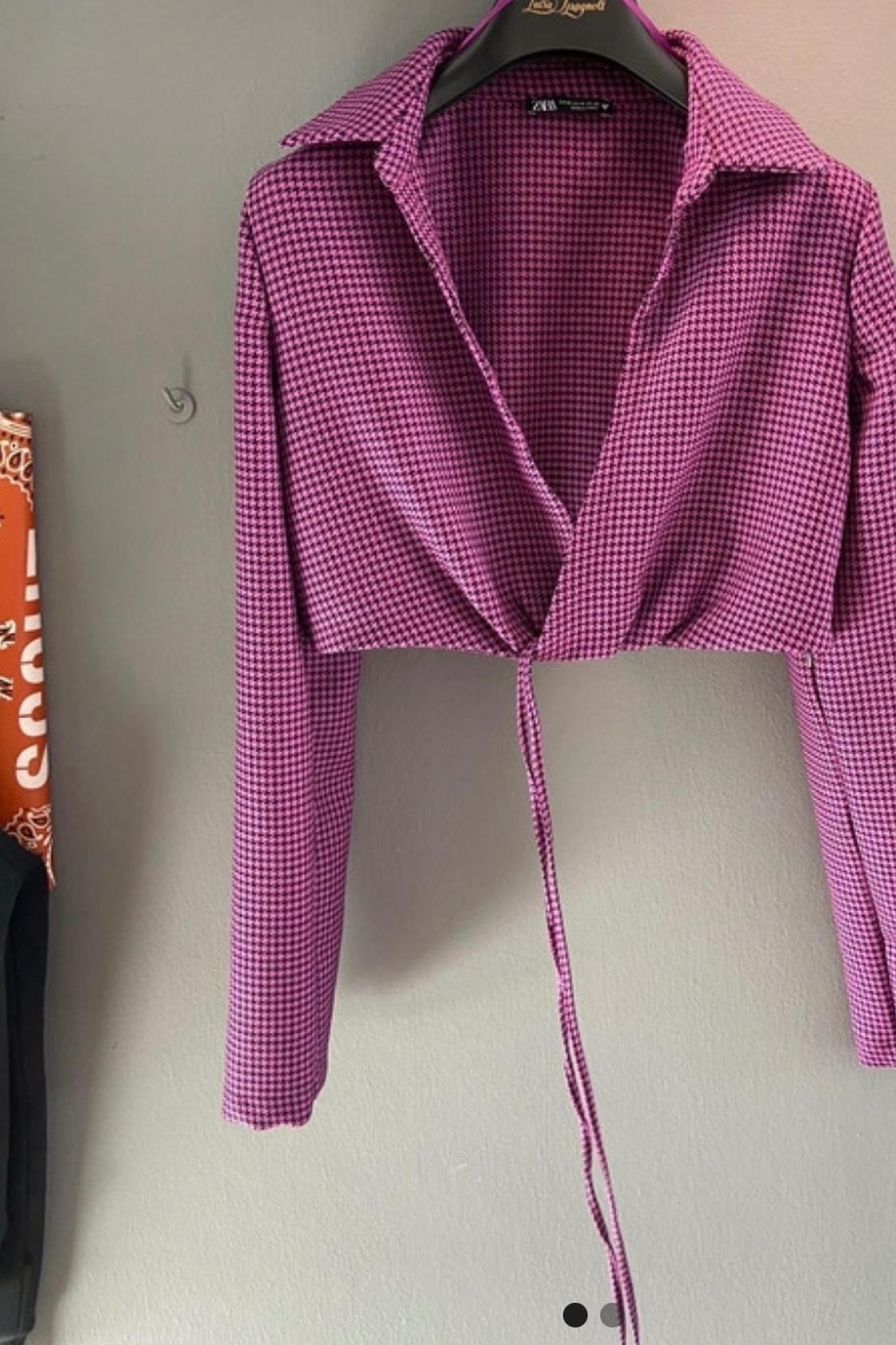 HOUNDSTOOTH POLO TOP