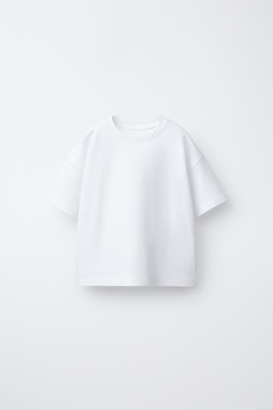 მაისური ინტერლოკი ძირითადი - Zara-ს White - სურათი 0