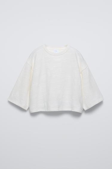 CAMISETA FLAMÉ - Blanco roto de Zara - Imagen 0