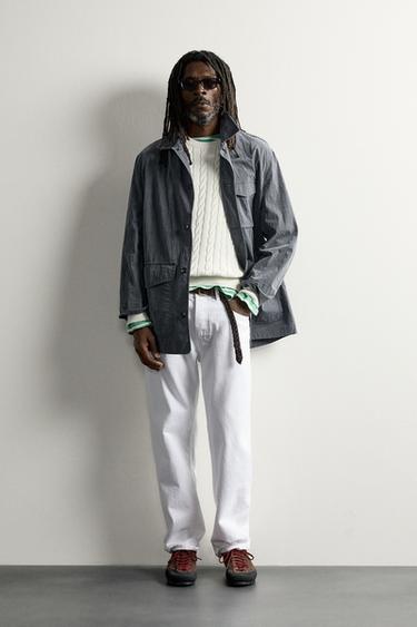 AARON LEVINE X ZARA WASHED TECHNICAL OVERSHIRT - Faded blue by Zara