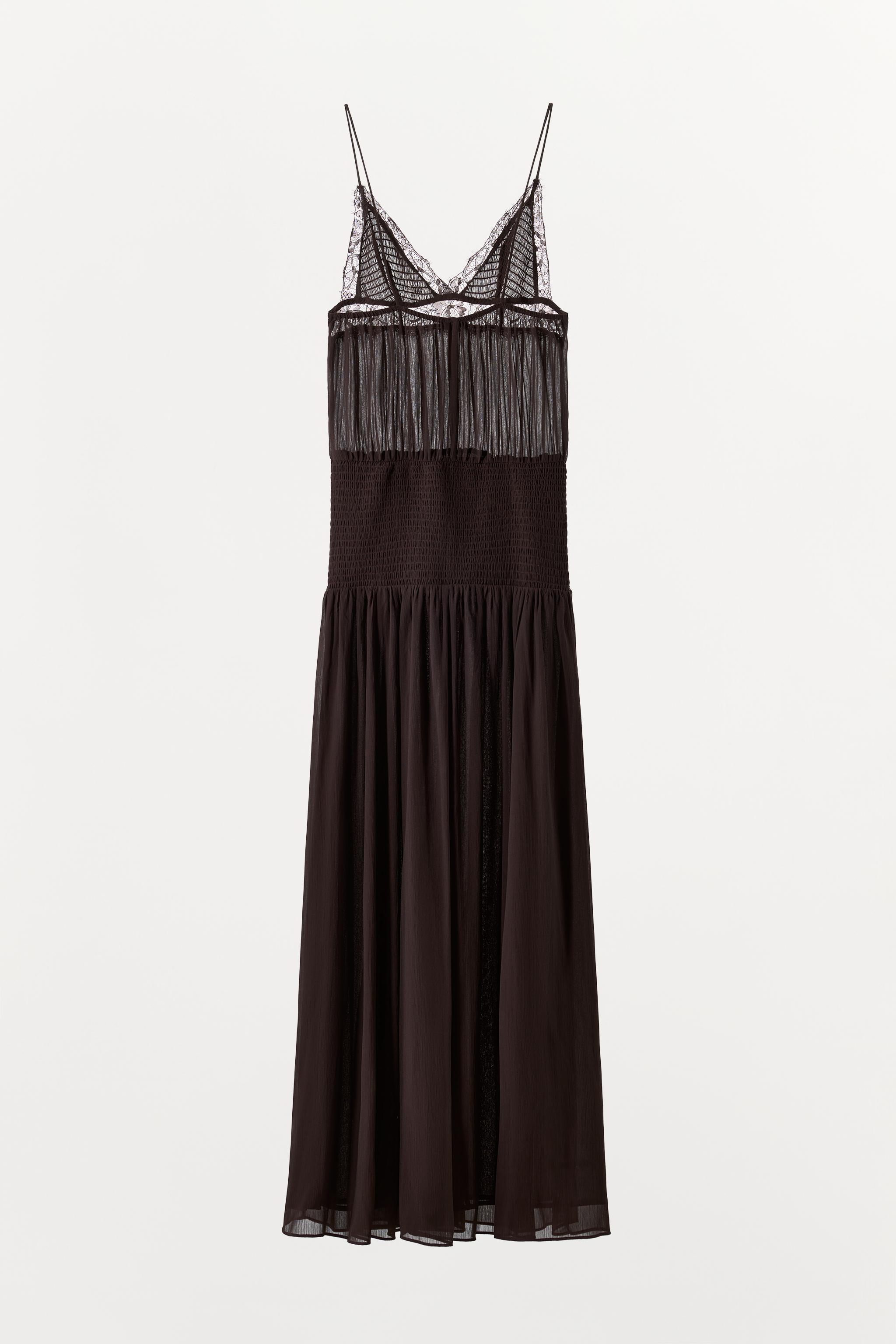 Женские платья Zara LACE STRAP DRESS — фото 9