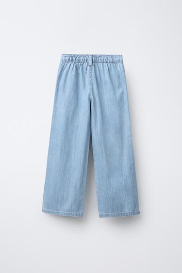 WIDE-LEG JEANS - Light blue by Zara - Image 1