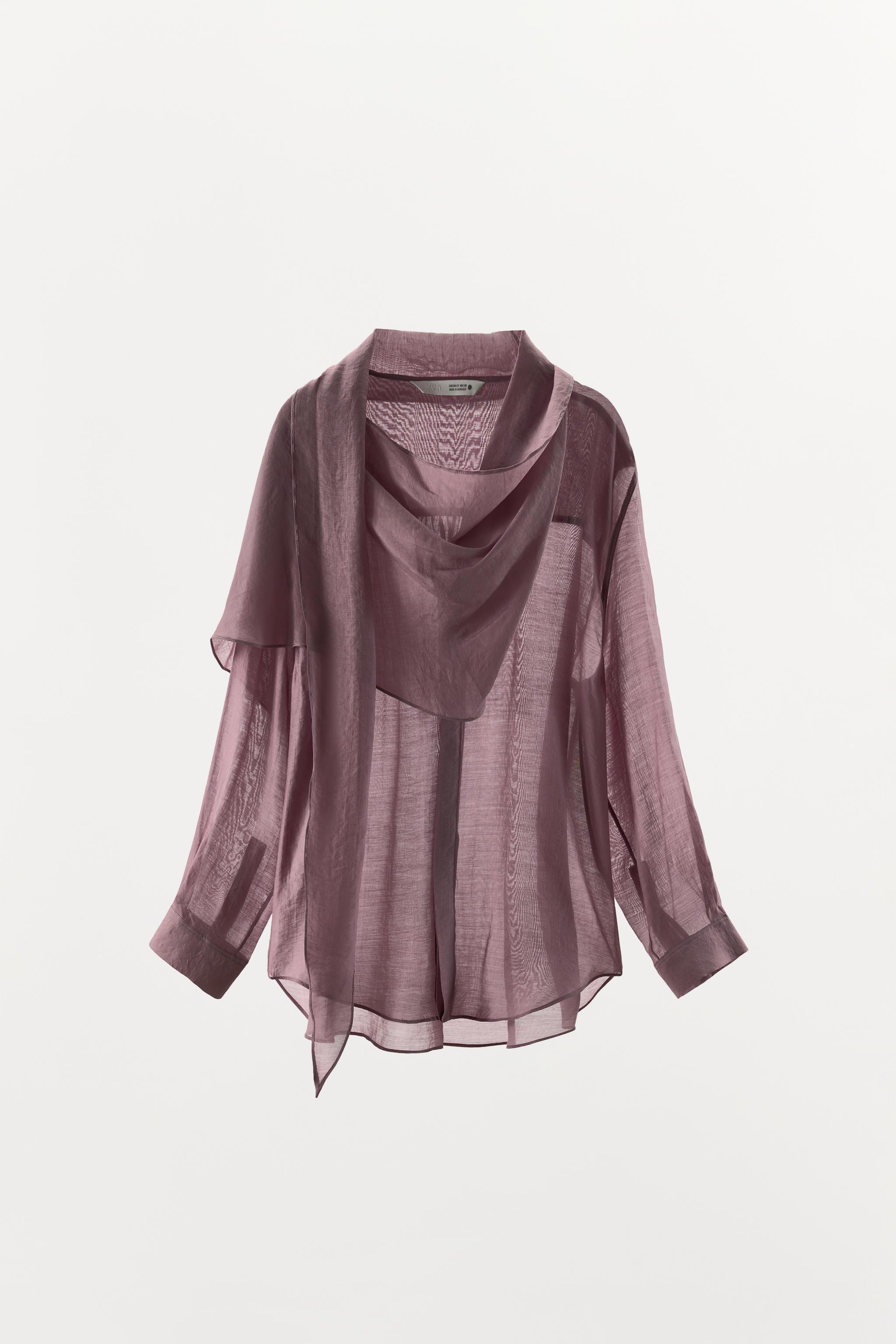 ZW COLLECTION HANDKERCHIEF SHIRT - White | ZARA United States