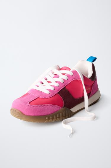 CONTRAST TRAINERS - Fuchsia by Zara - Image 2