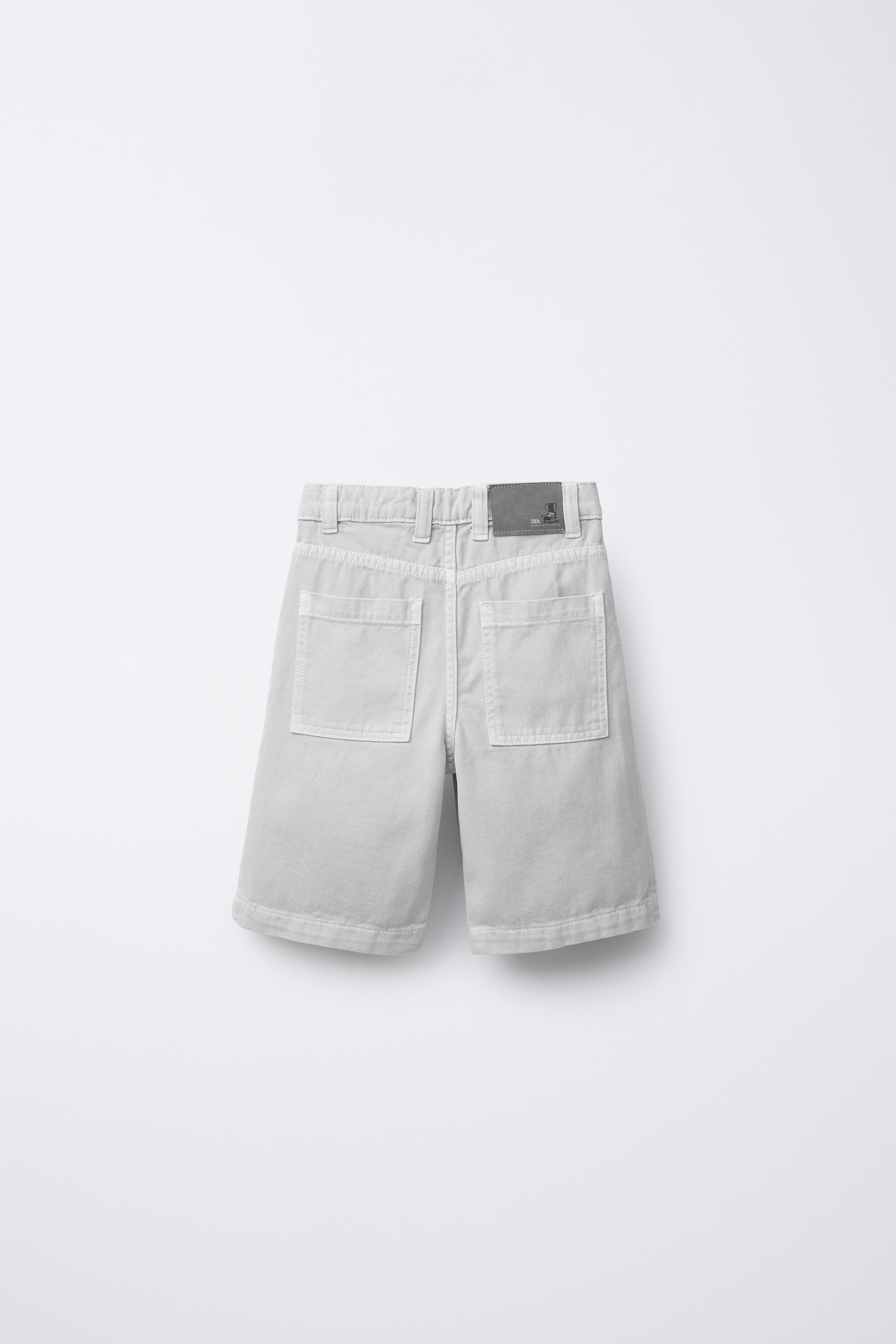 REGULAR DENIM SHORTS - Gray | ZARA United States