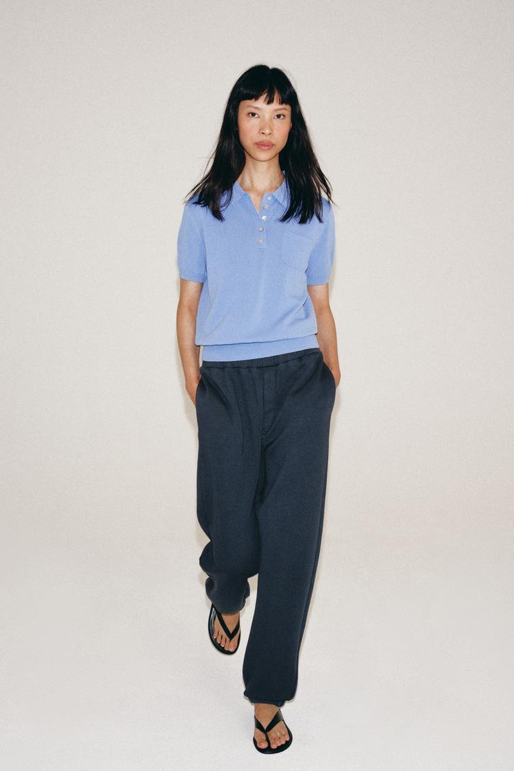 SHORT SLEEVE KNIT POLO SHIRT